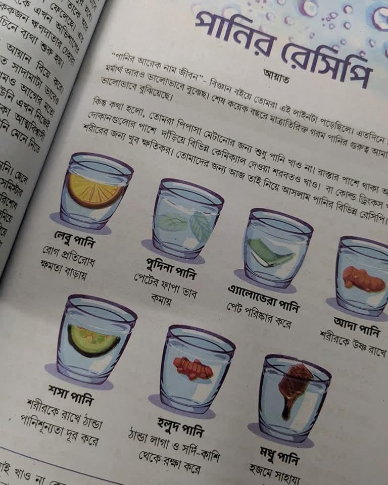 পানির রেসিপি